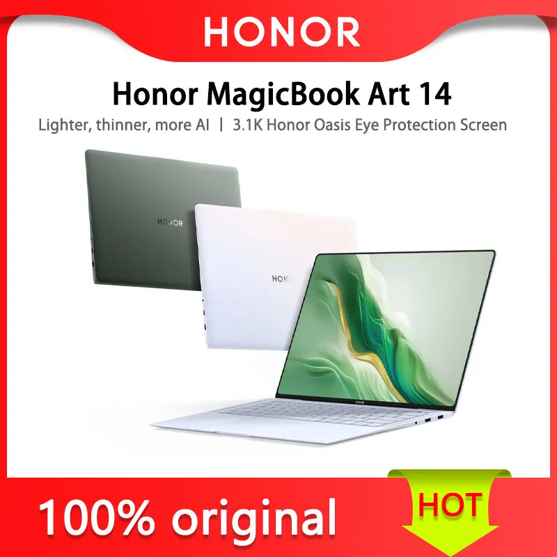 Honor-ordenador portátil MagicBook Art 14 DE 14,6 pulgadas, ultraligero y ultrafino, IA, Windows 11, edición china para el hogar, ultra-hd, Scre de alta actualización