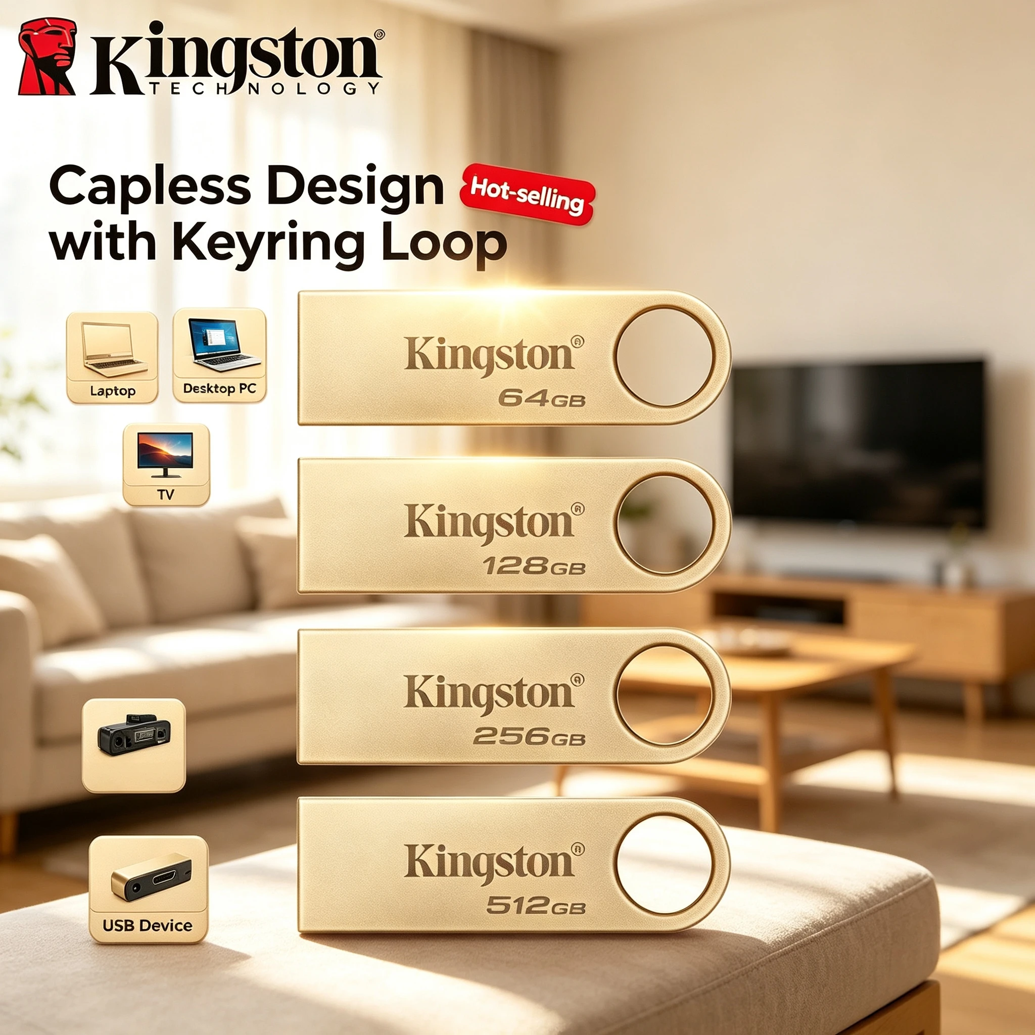 Kingston USB 32 Metal Flash Drive 220MBs Read 100MBs Write High Speed Pen Drive Pendrive for Laptop Computer TV Car Max
