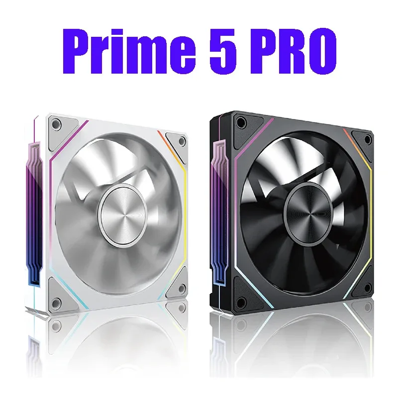 

POWER TRAIN PRISM 5 PRO Computer Chassis Fan 12cm ARGB 4 Pin PWM Quiet Cooling Fan 12V Large Air Volume 45.2CFM/800-1600RPM