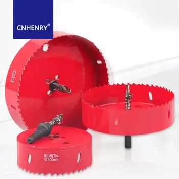 금속 드릴링 PVC 보드 및 플라스틱 플레이트 DIY 도구용 드릴 비트 및 아버 구멍 톱이 있는 바이메탈 구멍 톱 키트