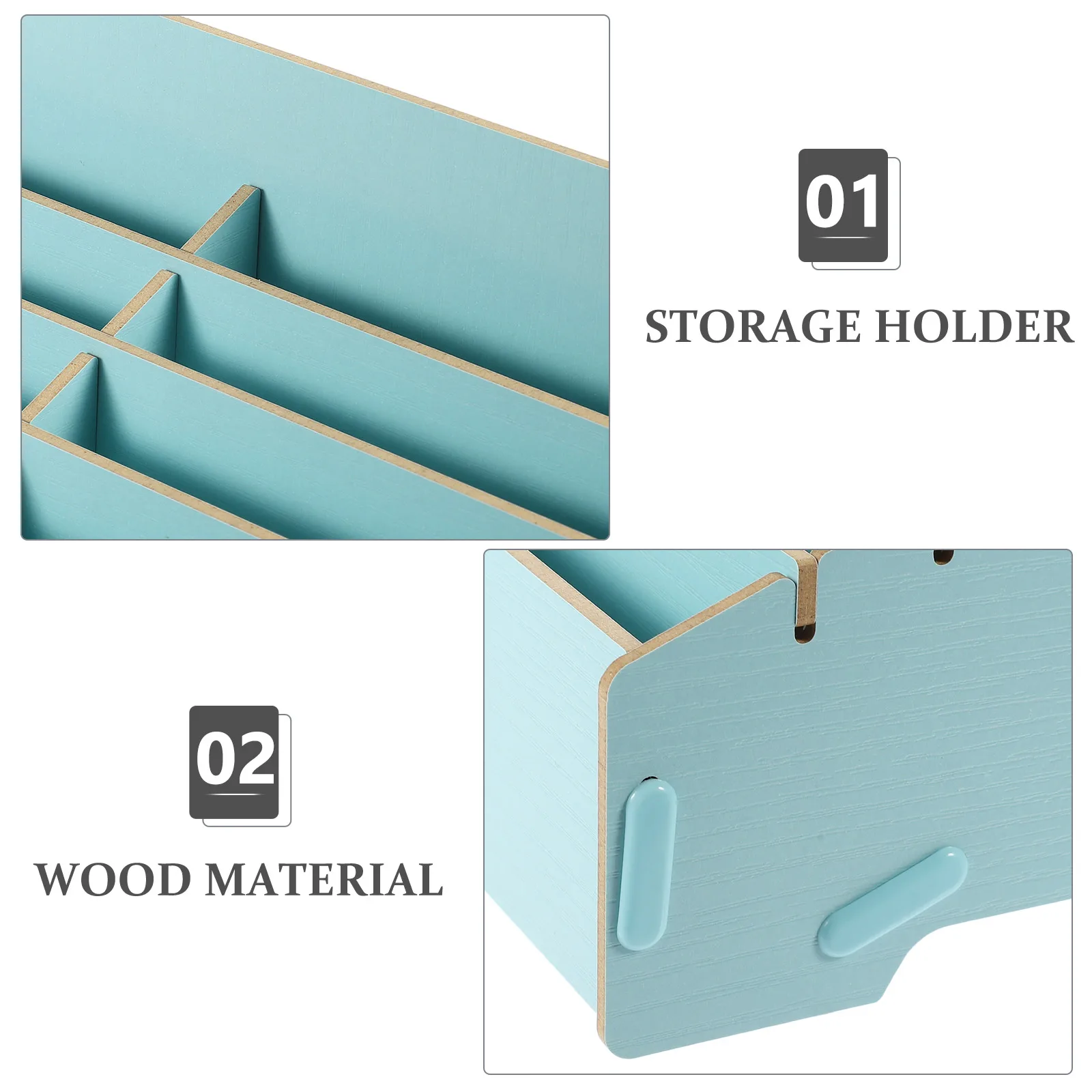

Wooden Cell Phone Storage Box Desktop Organizer for Classroom Office Holder Strong Load Capacity