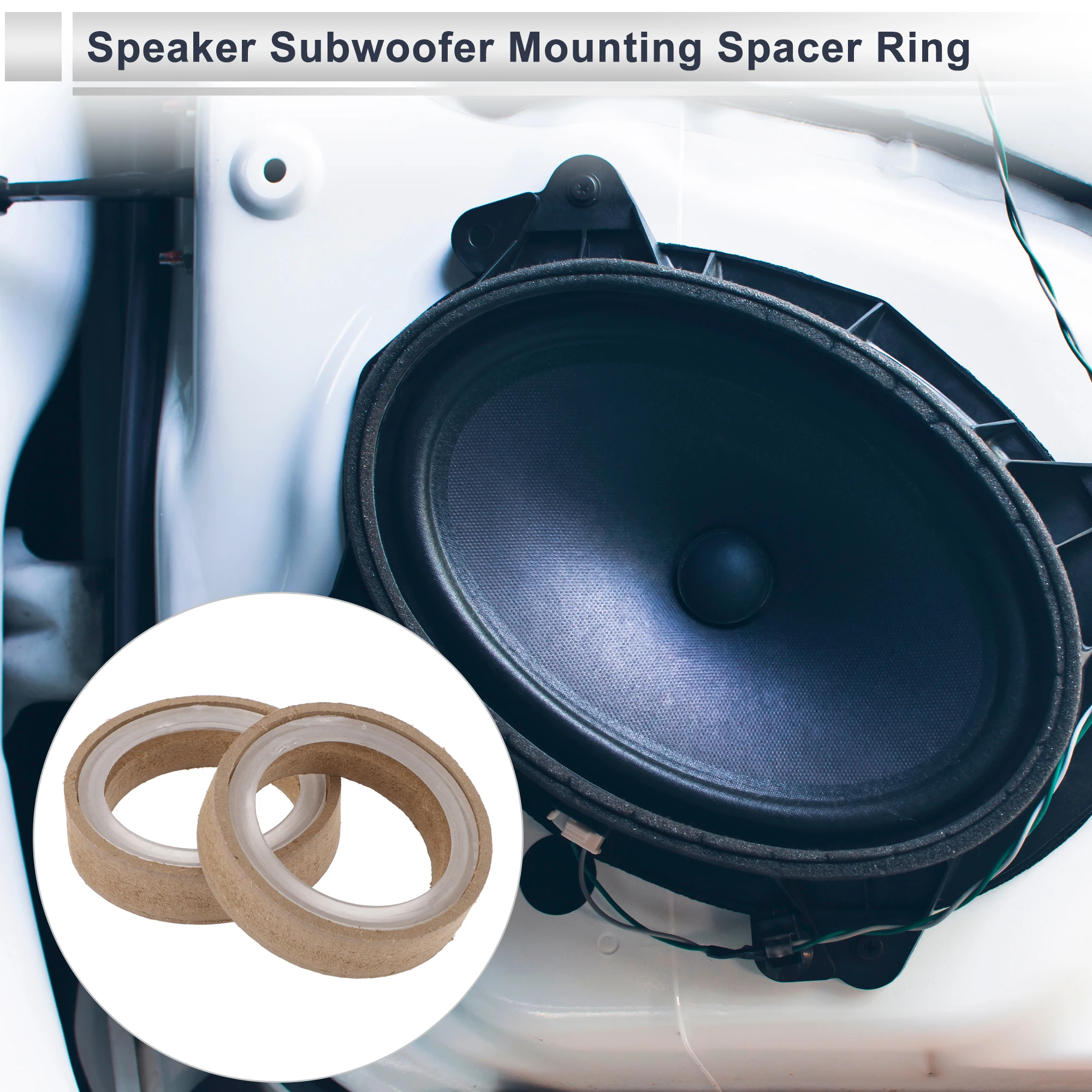 X Autohaux 2 Set for 1.31/1.57/1.97/2.62/3.28 - 8.53 inch Speaker Spacer Ring Tweeter Speaker Spacer Adator with Acrylic Washers