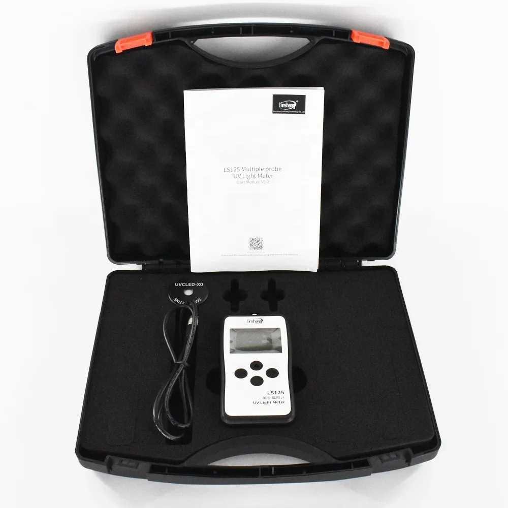 New LS125-UVALED-X0 Probe Ultraviolet Intensity Meter test Power Energy of 365nm 395nm UV LED of Curing Machine