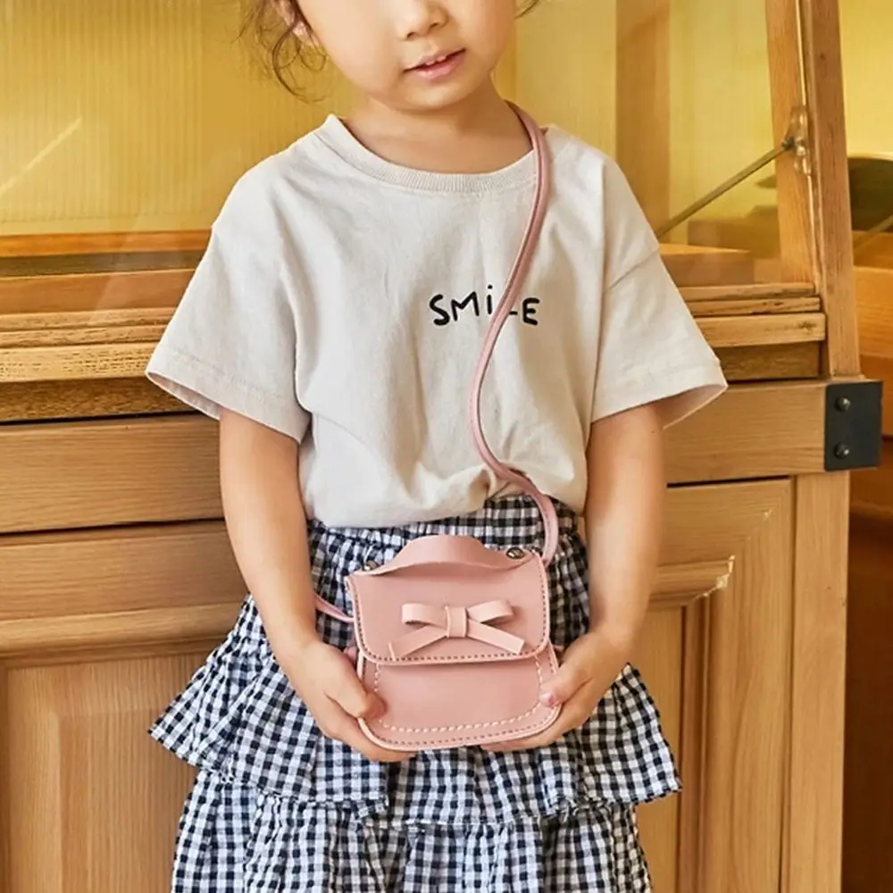 Solid Color Baby Messenger Bags Shoulder Bag Kids Purses and Handbags Small Coin Pouch Toddler Purse Mini Crossbody Bag