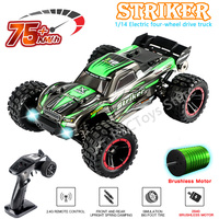 HAIBOXING 2105A T10 1:14 75KM/H 4WD RC Car Brushless RC Cars High Speed Drift Monster Truck for Kids vs Wltoys 144001 Toys