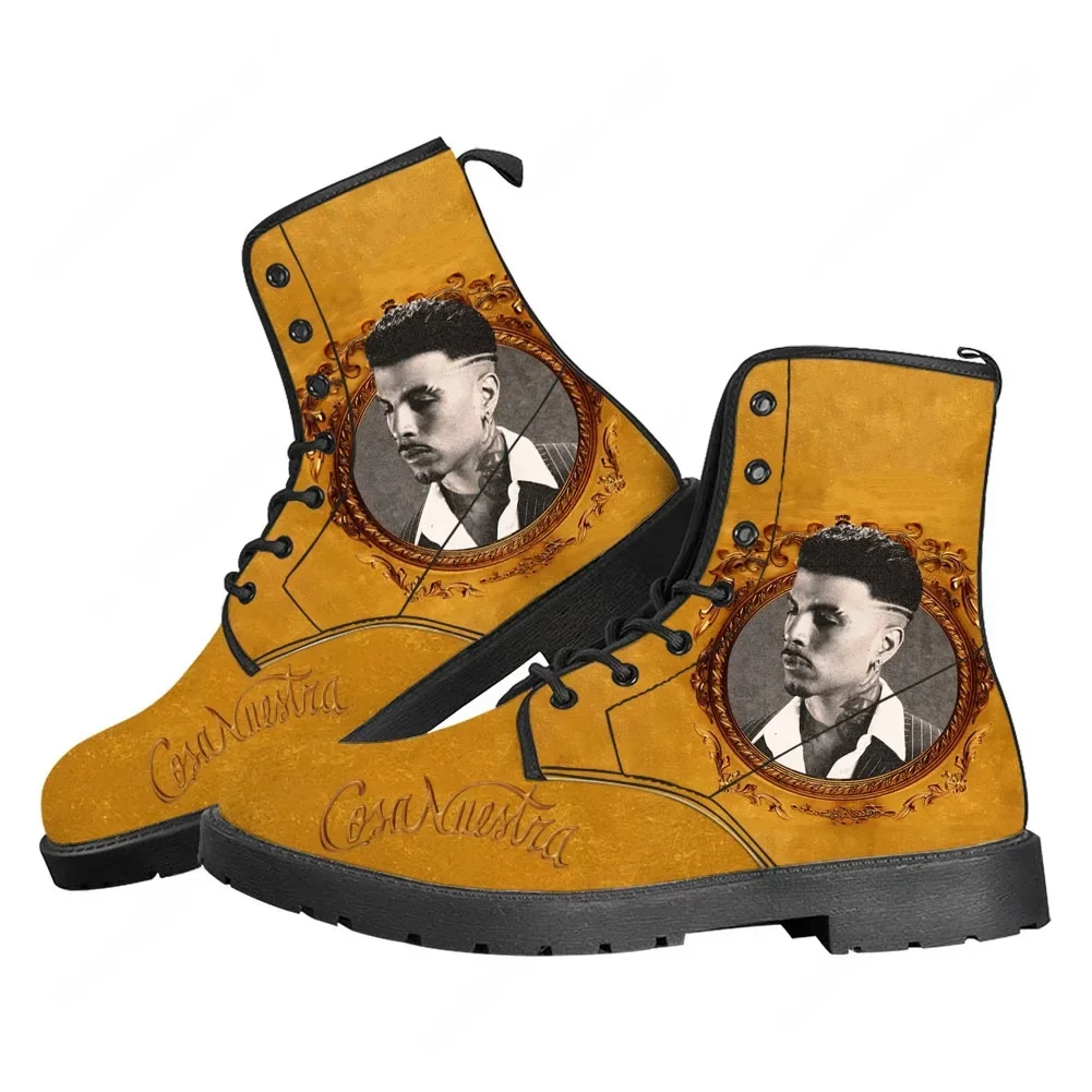 

Singer Rauw Alejandro Cosa Nuestra Casual Boots Mens Womens Teenager Shoes Retro Street 3D water proof Boot Outdoor Boots