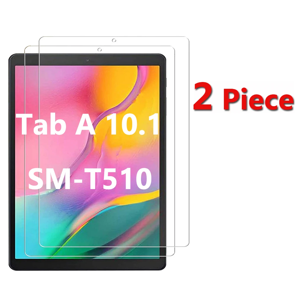 2Pcs Tempered Glass Screen Protector for Samsung Galaxy Tab A 10.1 2019 SM-T510 SM-T515 Bubble Free Protective Film