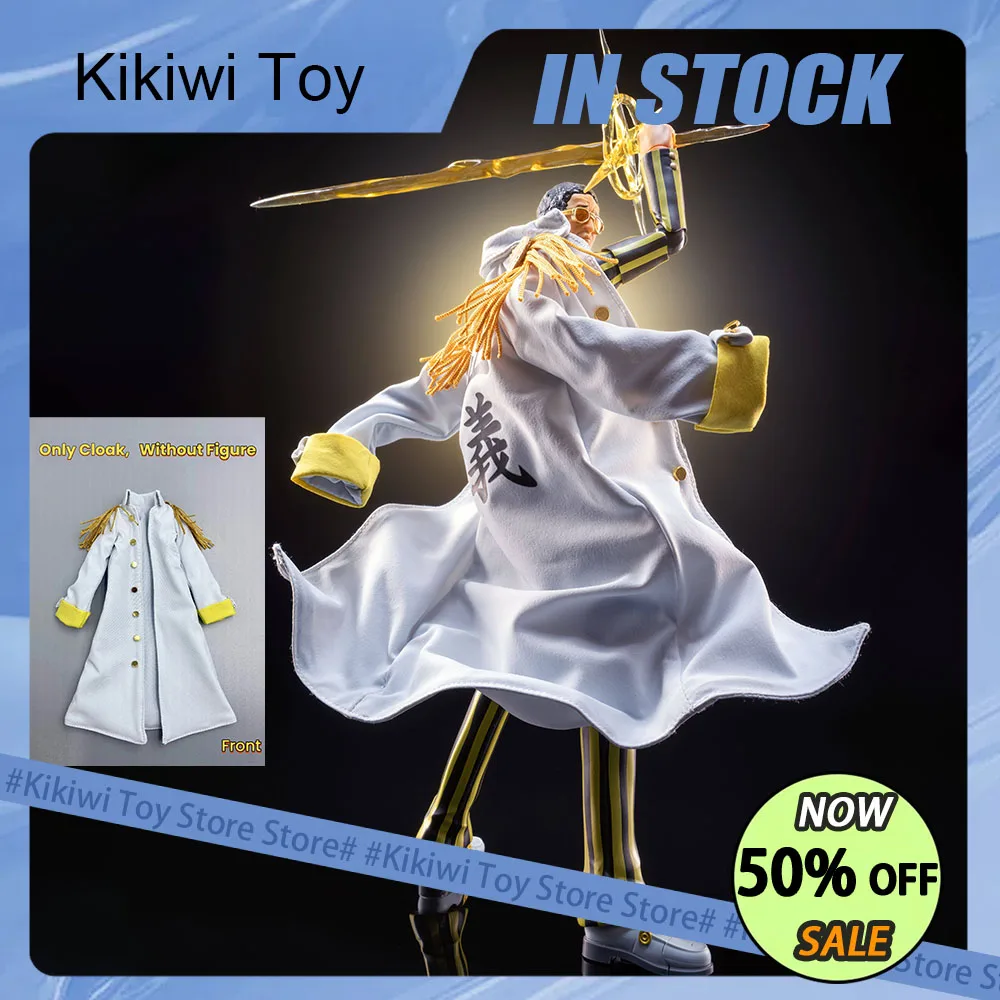 

1/12 One Piece Anime SHF Borsalino Admiral's Figure Cloak Built In Iron Wire Windbreaker Coat Clothes Accessory Toy Gift
