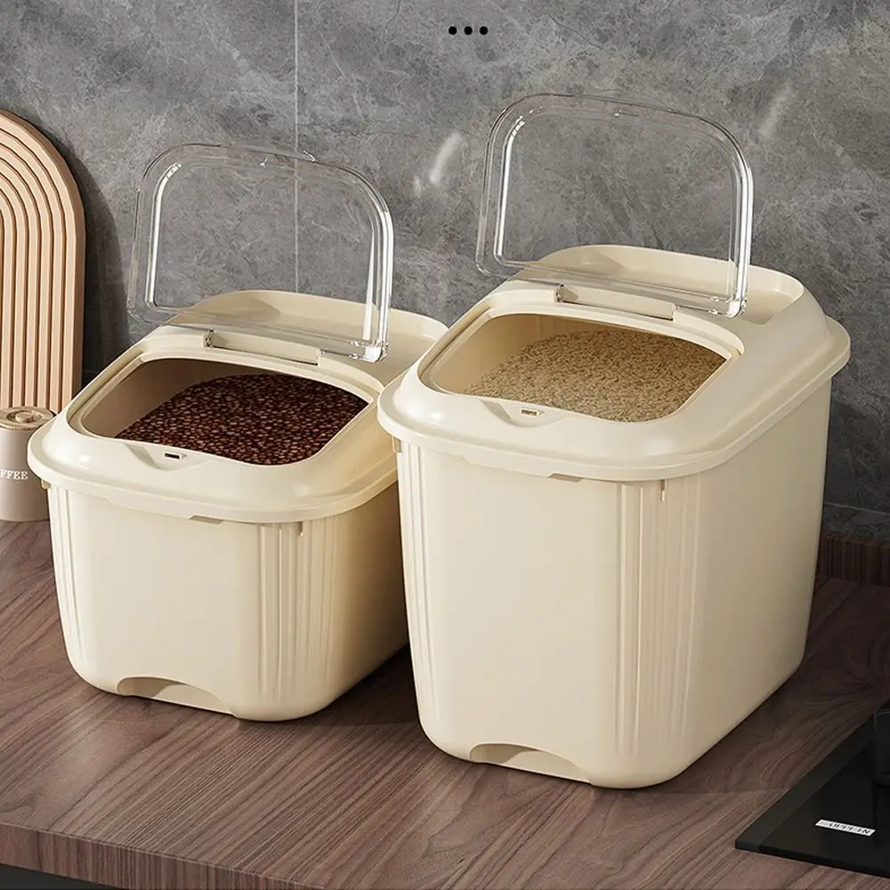 

Moisture-proof Rice Bucket Leakproof Large Capacity Rice Grain Storage Box Waterproof Sealed Convenient Food Container