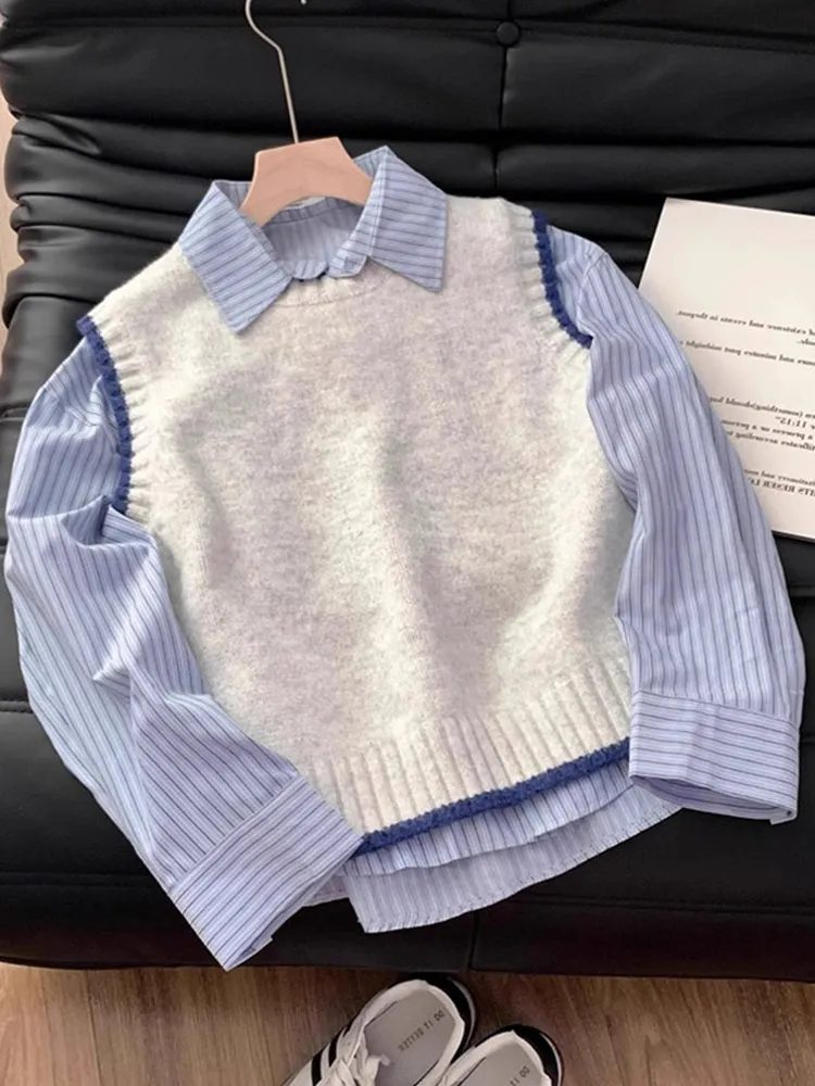 

Универсальный круглый пуловер Ne, цветной трикотаж, облегающий крой, модный многослойный повседневный женский жилет