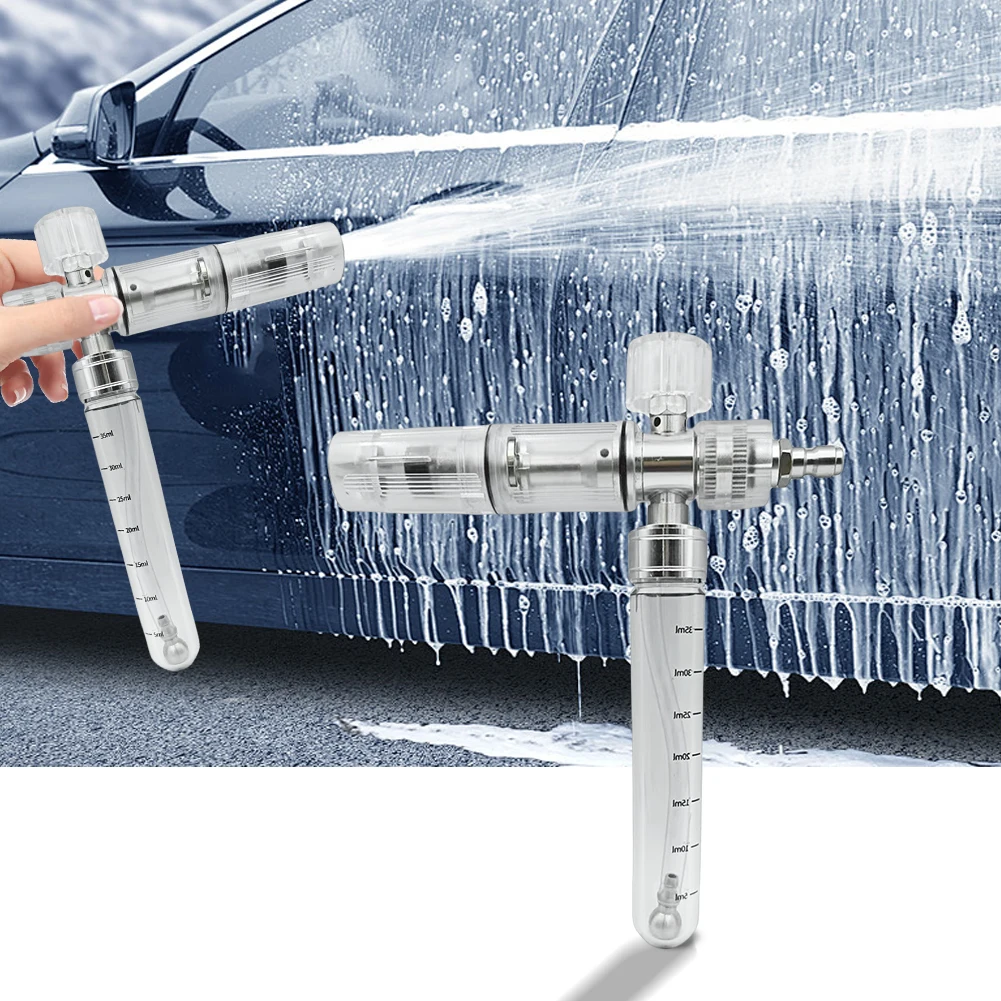 

Пистолет для мойки высокого давления на 35 мл с быстроразъемным разъемом 1/4 дюйма, распылитель пены для мойки автомобилей, регулируемый распылитель пены для чистки автомобилей, внедорожников