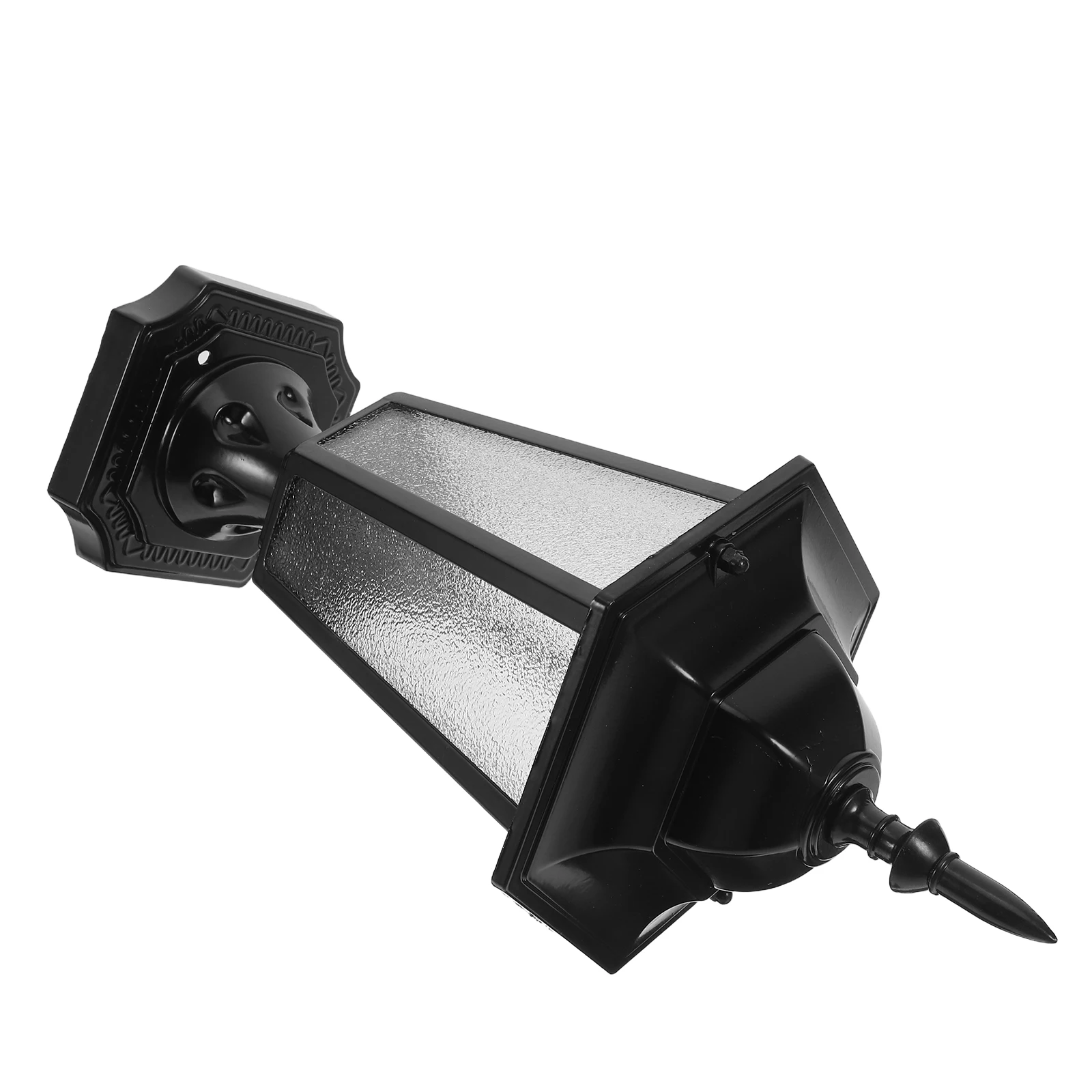 

Outdoor Lampshade Hexagonal Pillar Aluminum Lantern Modern Clear Glass Shade Exterior Bulb Guard Pole Light Fixture