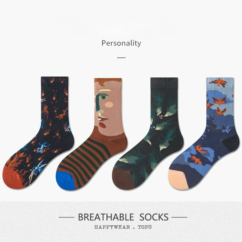 

Spring summer high Quality Harajuku chaussette Style Socks For Women Men's Cotton Hip Hop Socks Man Meias Mens Calcetines