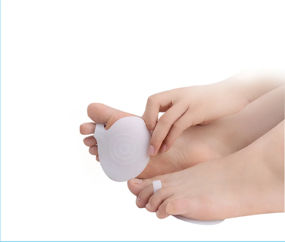 100 Stücke = 50 Paar Silikon Gel Fußstützpolster Vorfußschuhe Kissenpolster Einlegesohle Orthesen High Heel Elastische Rutschfeste Schmerzlinderung