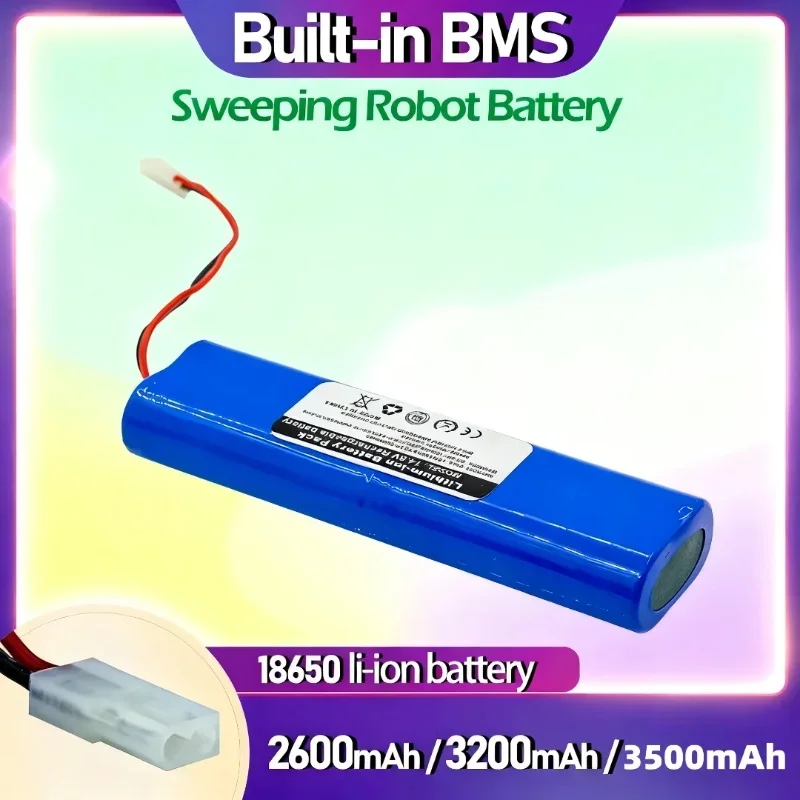 ️14.4V/14.8V 3500mAh Battery Pack for Qihoo 360 S6 Robotic Vacuum Cleaner Parts Accessories Replacement Batteries 4S1P battery