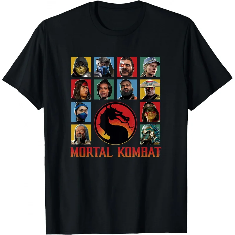 90's Arcade game Mortal Kombat Klassic Main Fighters Gift T shirt Unisex Gamer Tee Video game Graphic clothes S-6XL