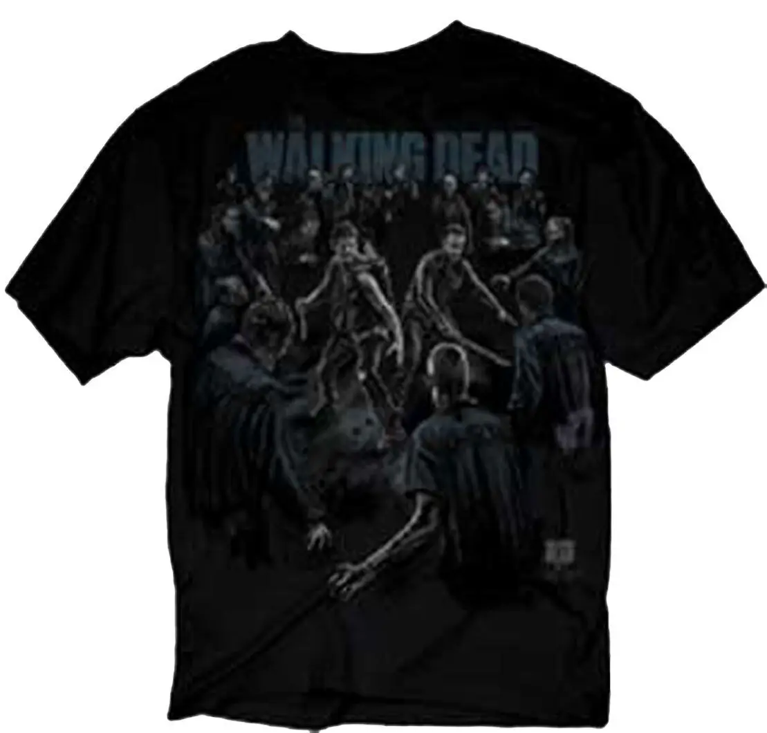 Official The Walking Dead Protect The Group Adult T-Shirt -Daryl Zombies Horror