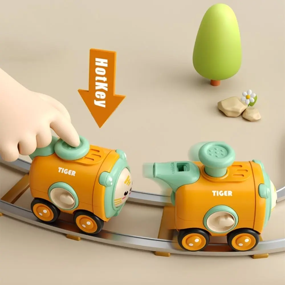 Pressa per auto giocattolo inerziale per cambiare il viso, fischio, treno, auto dei cartoni animati, resistente agli urti, espressione facciale, cambia colore colorato, cognizione