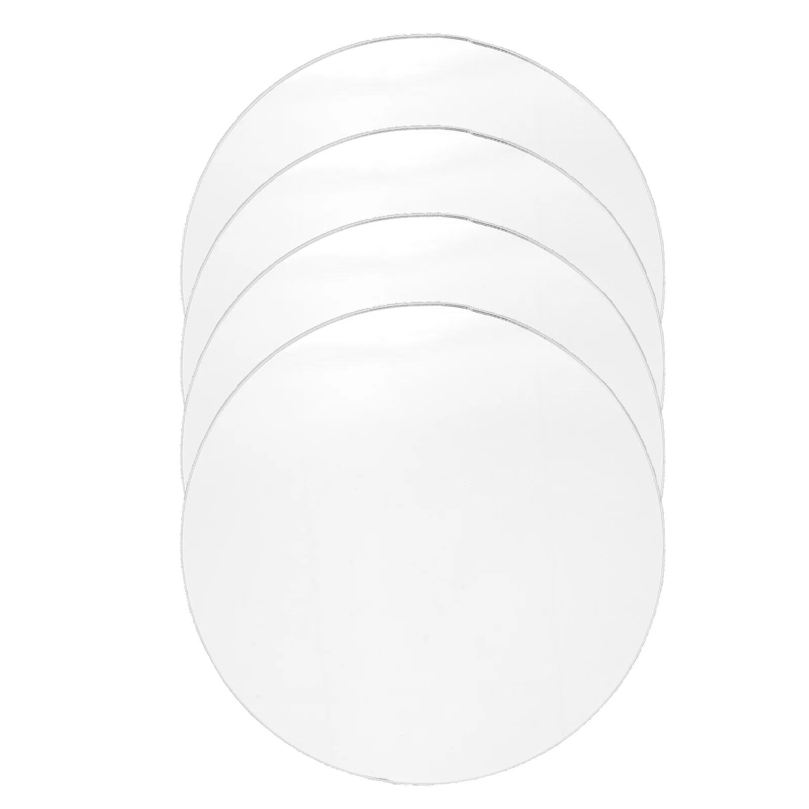 4 pçs espelho de vaidade artesanato diy maquiagem mini espelhos pequenos artesanatos prata para projeto