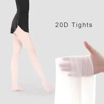 20D Ballet Tights Summer Thin Footed Dance Tights Ballet Leggings School Uniform Tights Pantyhose Stockings for Girls Women
