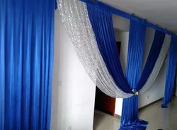 10FT/20FT Wide Silver Sequin Swags Designs Wedding Stylist Swags For Backdrop Party Curtain Celebration Stage Design Drapes