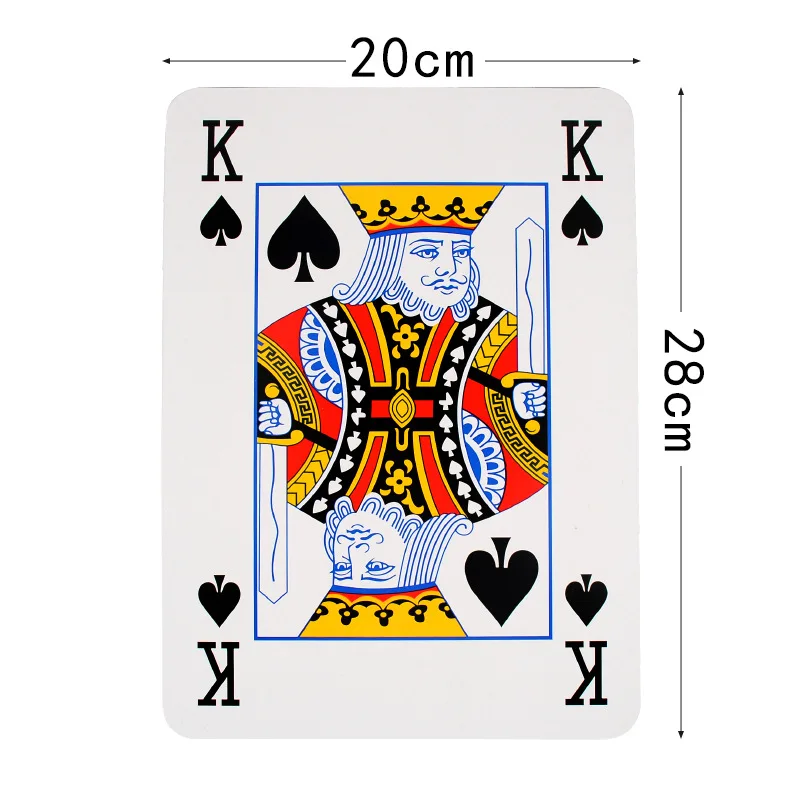 28 * 20cm Oversized Playing Cards, Party and Holiday Game Props, Team Activity Props, Large Cards, Funny Photo Props