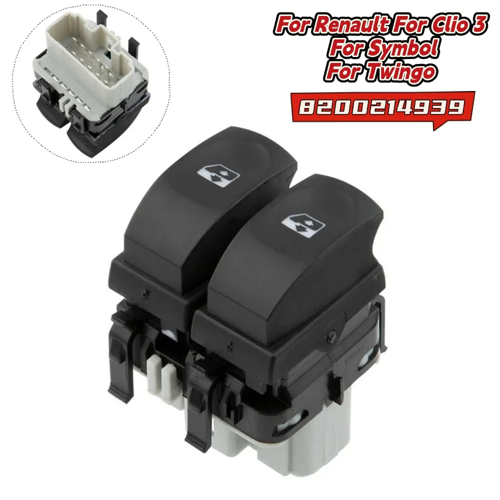 

8200214939 для Clio 3, автомобильные переключатели Renault, кнопка управления подъемом окна для символа, запасные части для салона автомобиля