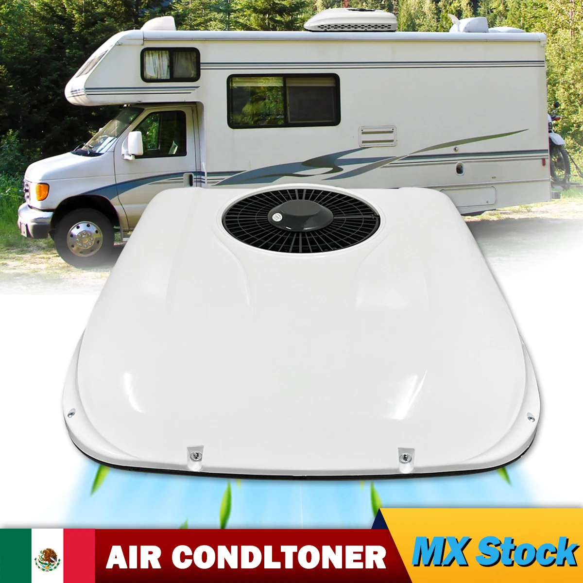 

Treeligo 2025 13500BTU Cooling RV Rooftop Air Conditioner Electric Parking Air AC Unit for Motorhome Truck Camper Van Caravan