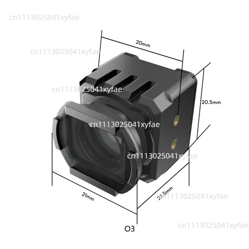 155° Wide-Angle FPV Camera Lens Ultra-light Lens Adapter for O4 Pro O3 Camera Housing