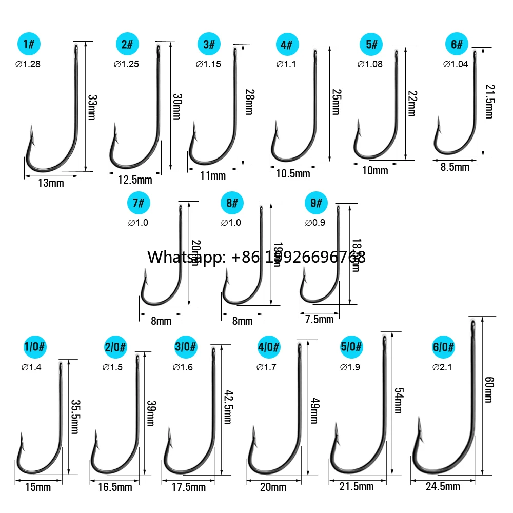 

O'Shaughnessy Hook Forged Inshore Offshore Saltwater Fishing Hook Bait Hooks High Carbon Steel 9# - 6/0# manufacturer