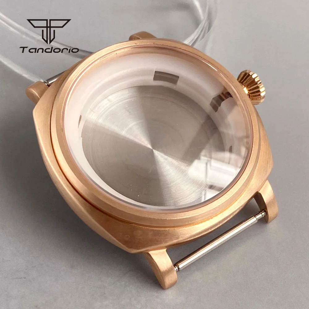 Cusn8 Solid Bronze Square 42mm Automatic Watch Case Sapphire Fit NH35 NH36 NH34 ETA2824 PT5000 Men\'s Wristwatch Mod Accessories