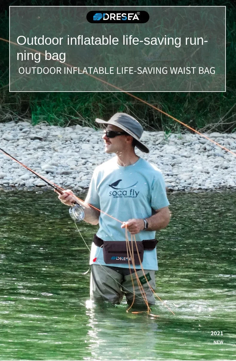Chaleco salvavidas automático inflable para pesca – Alta flotabilidad - imagen 3