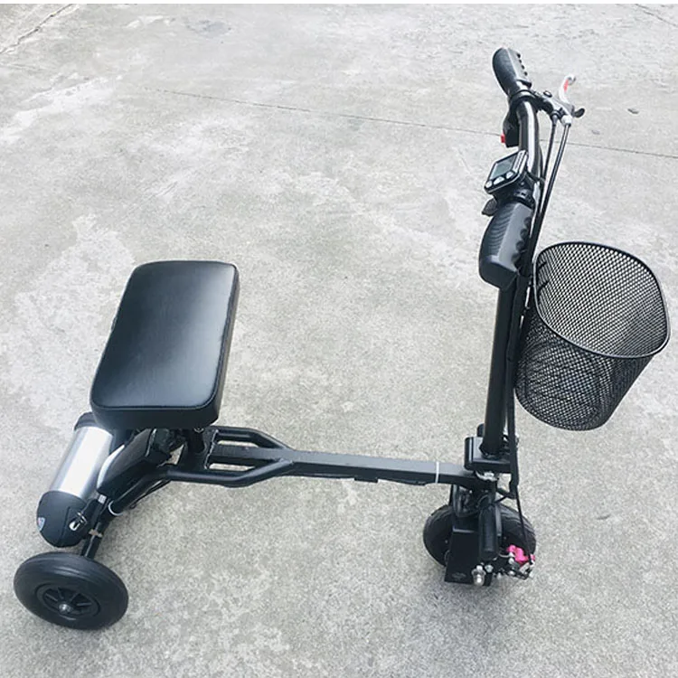 

Light Foldable Electric Tricycle Three Wheels Mobility Scooter with Seat Pad