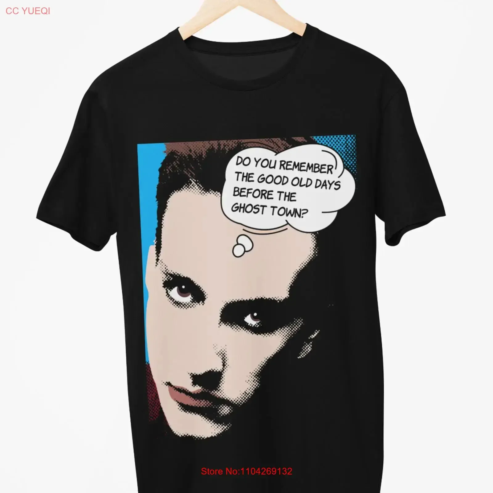 Terry Hall The Specials Pop Art T Shirt vintage Washed Soft streetwear Comfortable designer clothes Stretched Stylish graphic