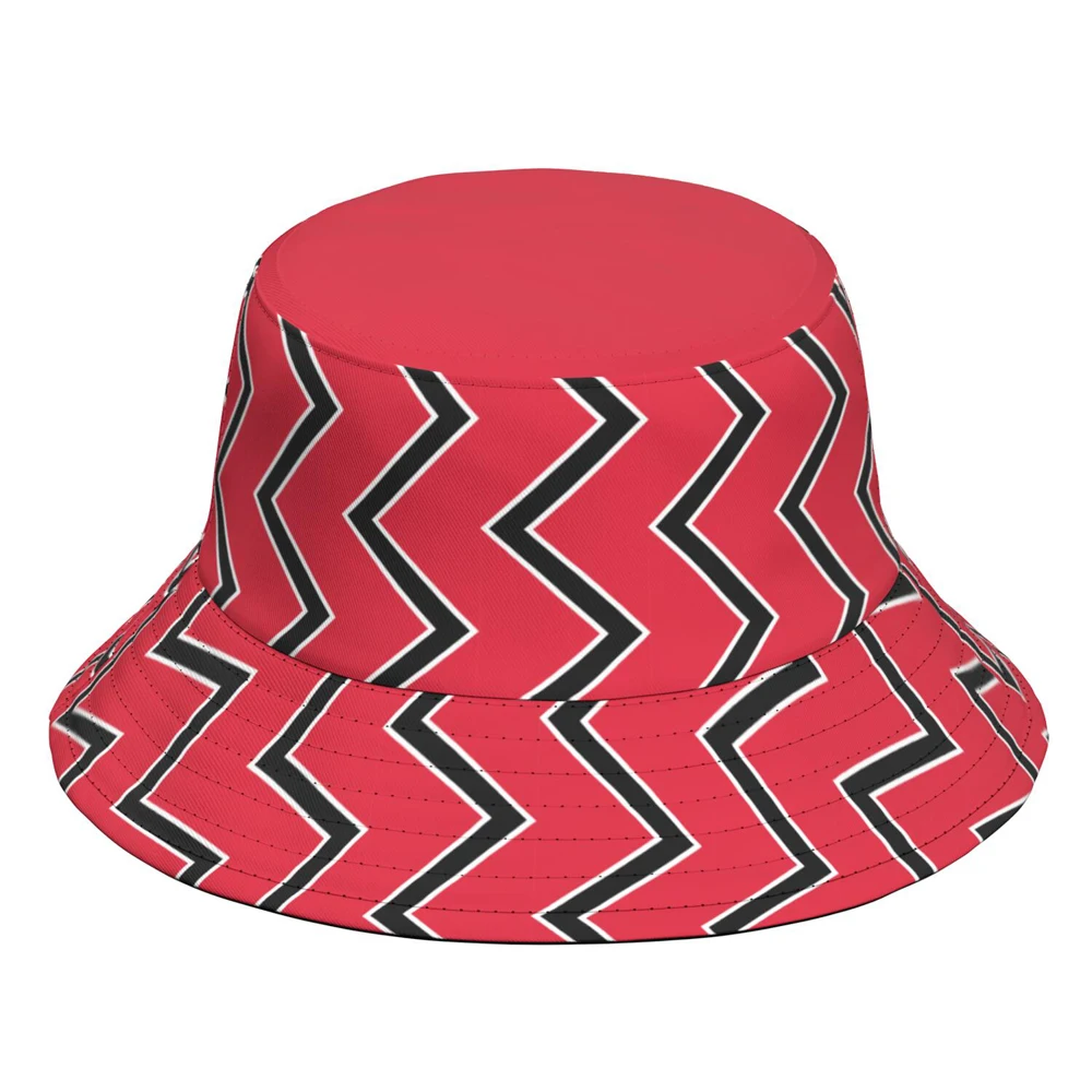Trinidad And Tobago Fisherman Hats Custom Made Name Number Team Logo Bucket Cap Country Travel Nation Island Flag Headgear