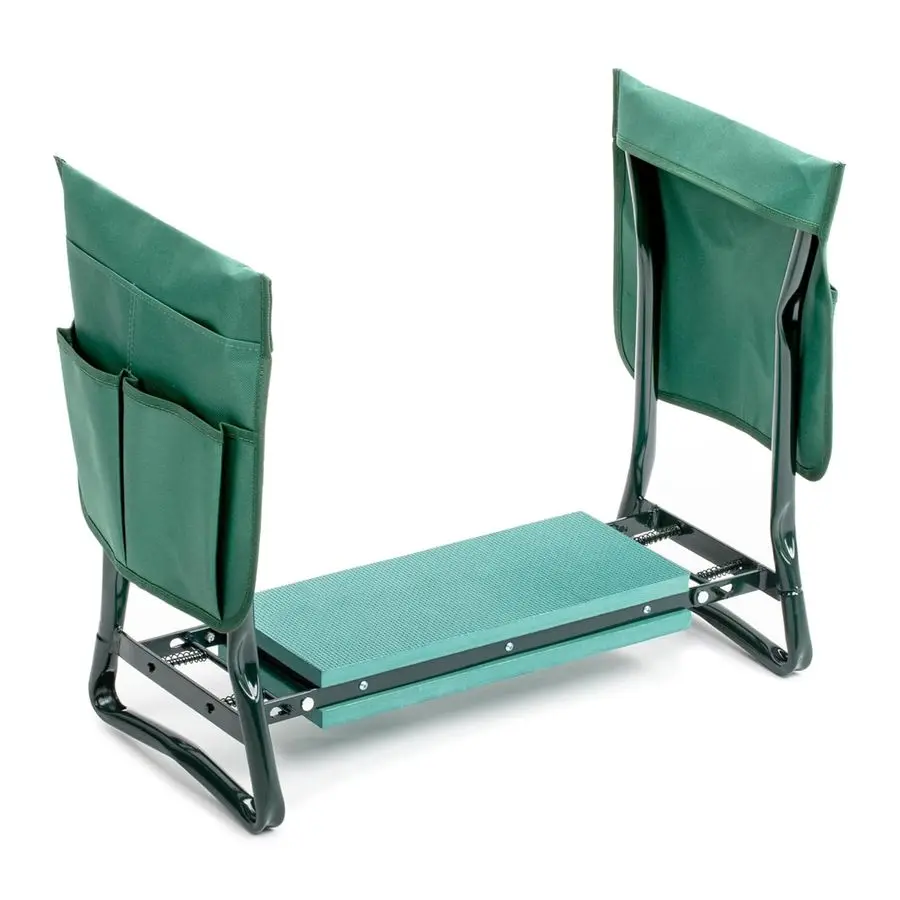 

Garden Kneeler and Seat, Foldable Kneeling Bench with Sturdy Soft EVA Foam Pad, for Camping, Gardening, Fishing, 2 Tool Pouches