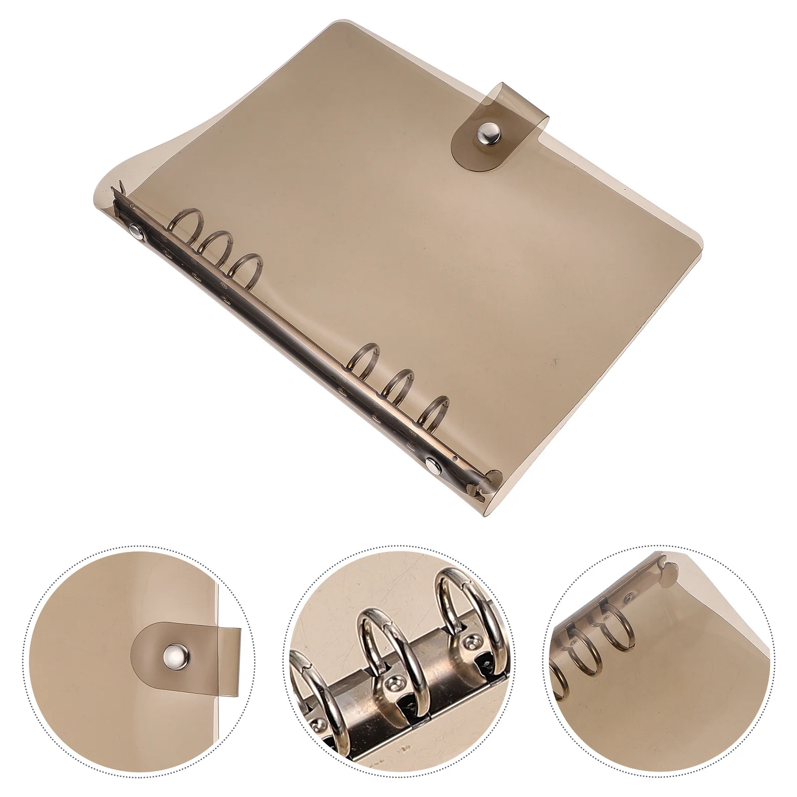 1 pz Custodia per raccoglitore a fogli mobili Custodia protettiva in plastica per blocco note a 6 fori per manuale Organizzatore Cartella di archiviazione Divisore indice