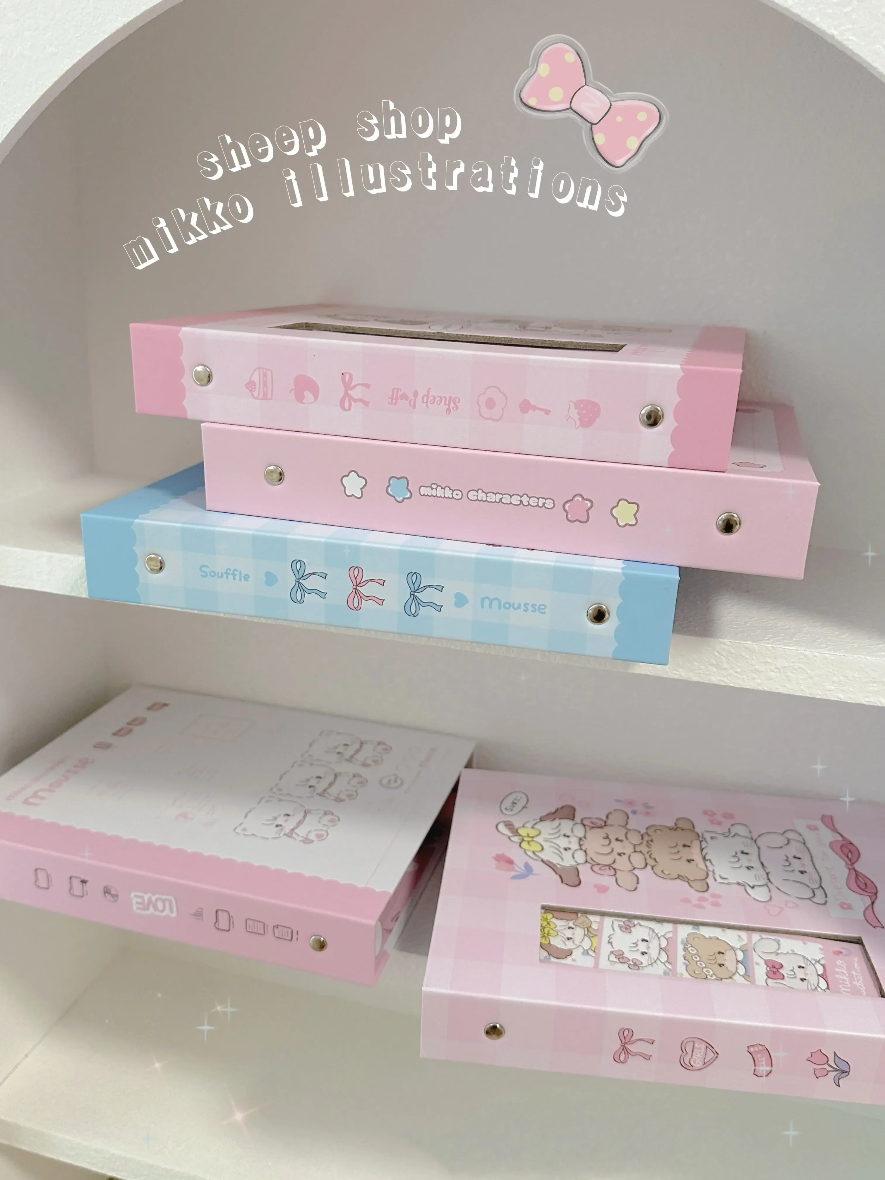 Cute Cartoon Photocard Binder A5 4Grid Photo Collection Book Idol Photo Album Star Chasing Card Storage Gift with 10pages