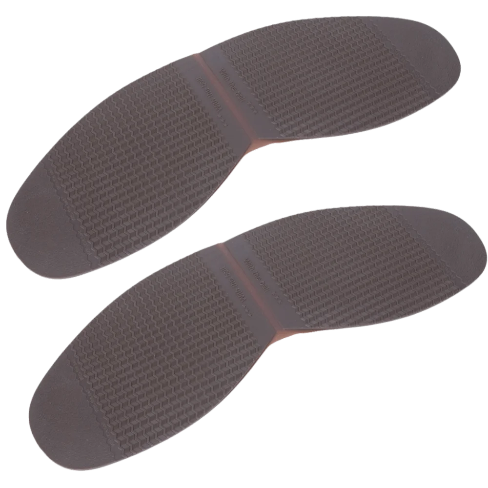 2pcs Anti Slip Rubber Material Half Sole Pads Cut To Fit Black & Brown Shoe Repair Soles Rubber Forefoot Pads Shoes Repair