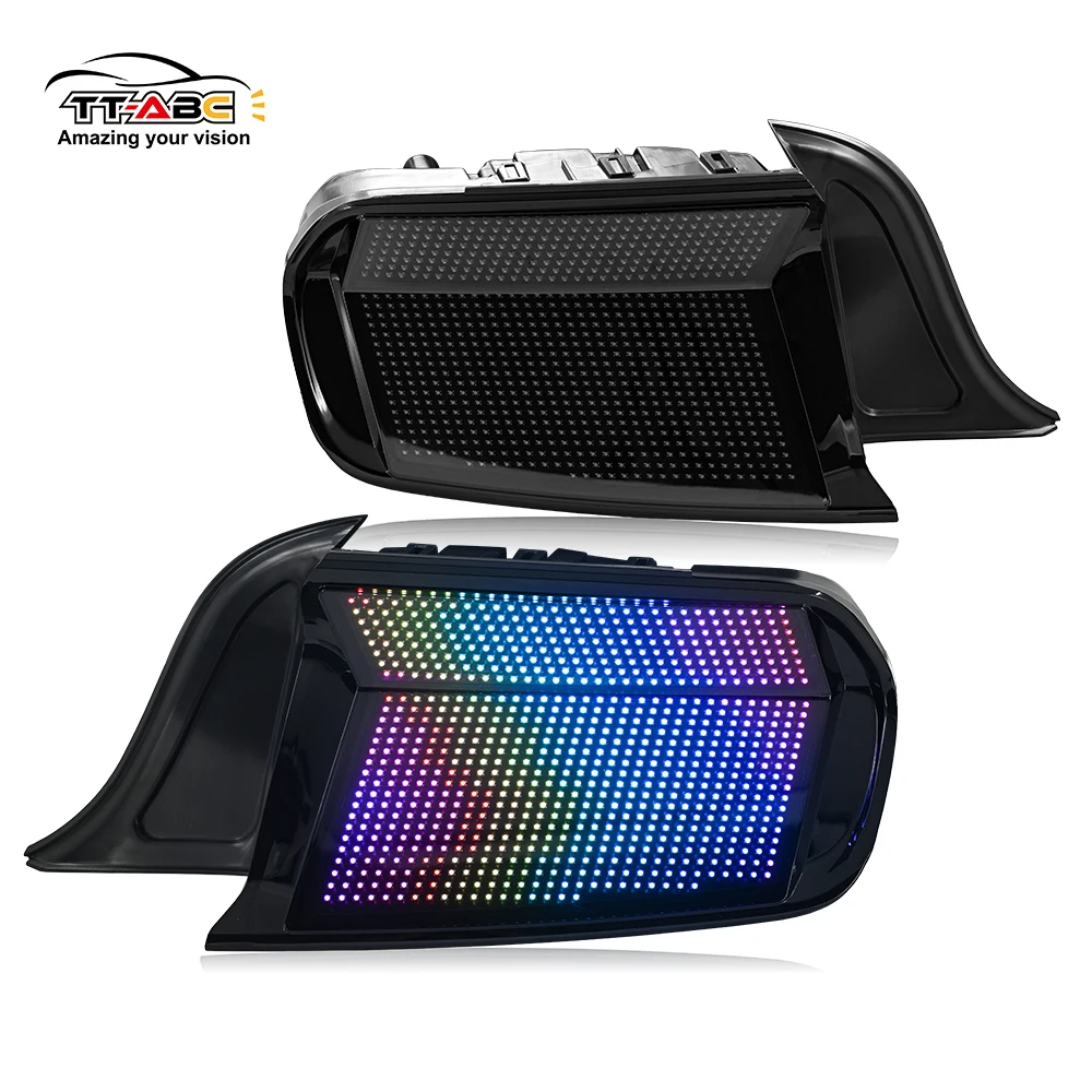 

TT-ABC Factory Wholesale RGB Tail Light for 2015-2023 Ford Mustang With Multiple Animation Modes Brake Lights, Turn Signals