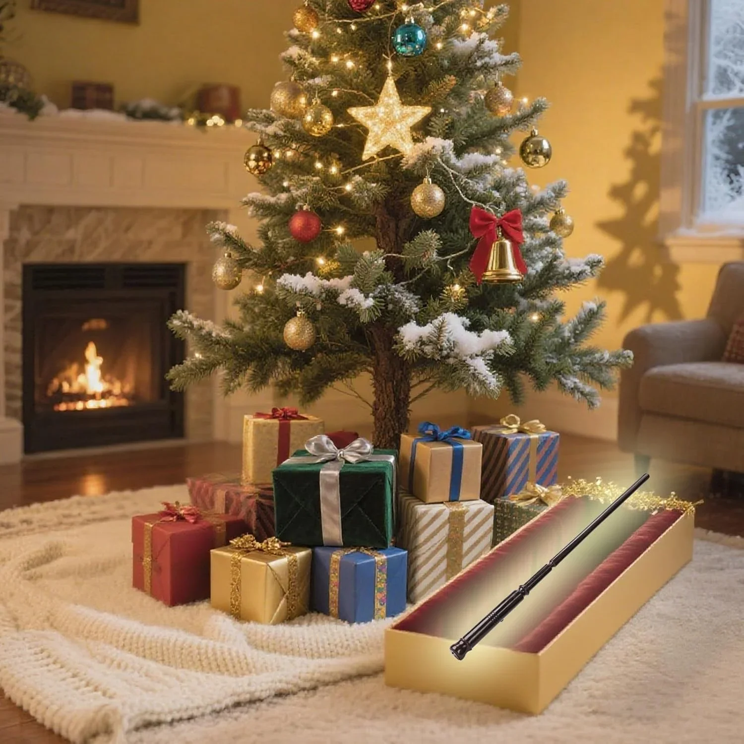 New Spitfire Wand Magic Stage Prop Luminous Wand Halloween Role Playing Gift Toy Outdoor Ignition Tool (Gift Box Packaging) - Image 5