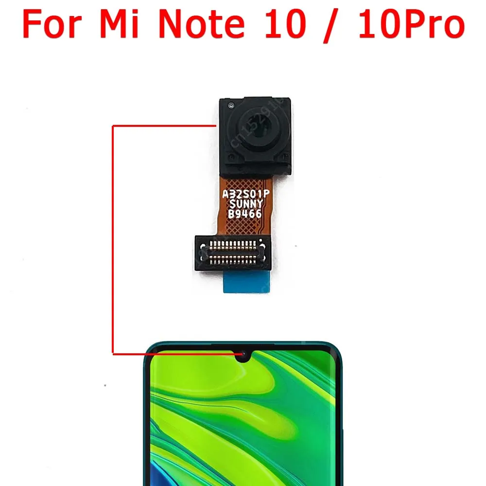 Front Camera For Xiaomi Mi Note 10 Pro Play A1 A2 Lite A3 Max 2 Mix 2S Frontal Selfie Camera Module Small Spare Parts
