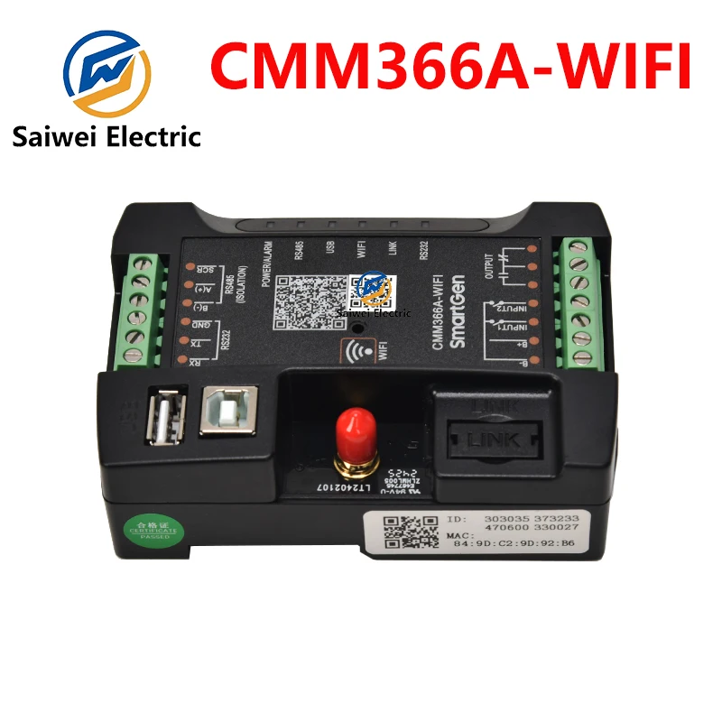SmartGen CMM366A WIFI  Wired Ethernet Cloud Server Communication Module Internet Monitor Control Panel Generator Parts