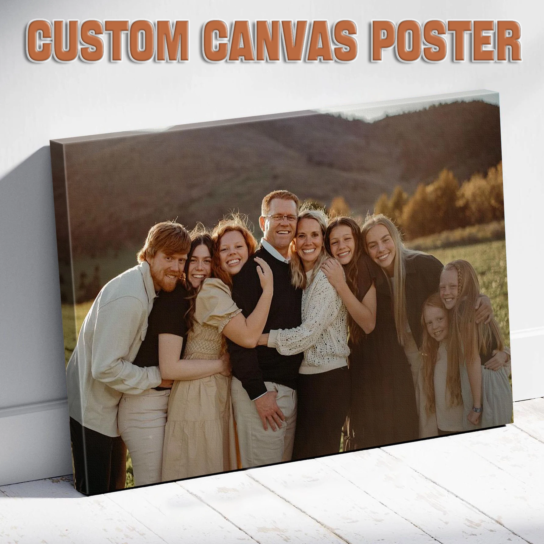 Home Decor Frames - 1 Pc Customized Photo Canvas with