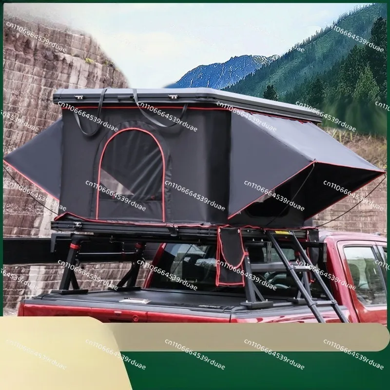 Roof tent upgraded aluminum alloy camping tent travel four corners 2 people self-driving tour car tent