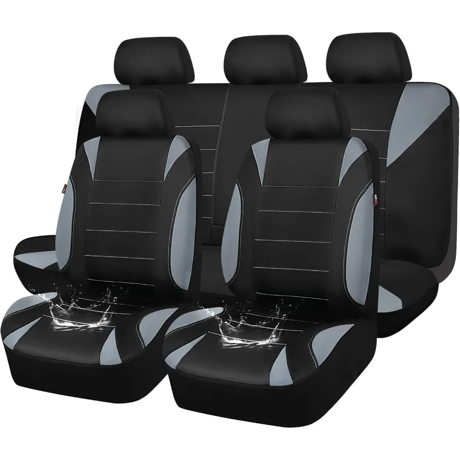 

Водонепроницаемые чехлы на автомобильные сиденья, полные комплекты, универсальные, подходят для автомобилей, внедорожников, фургонов, седанов, грузовиков, комплект неопреновых чехлов из ЭВА с прочным управлением