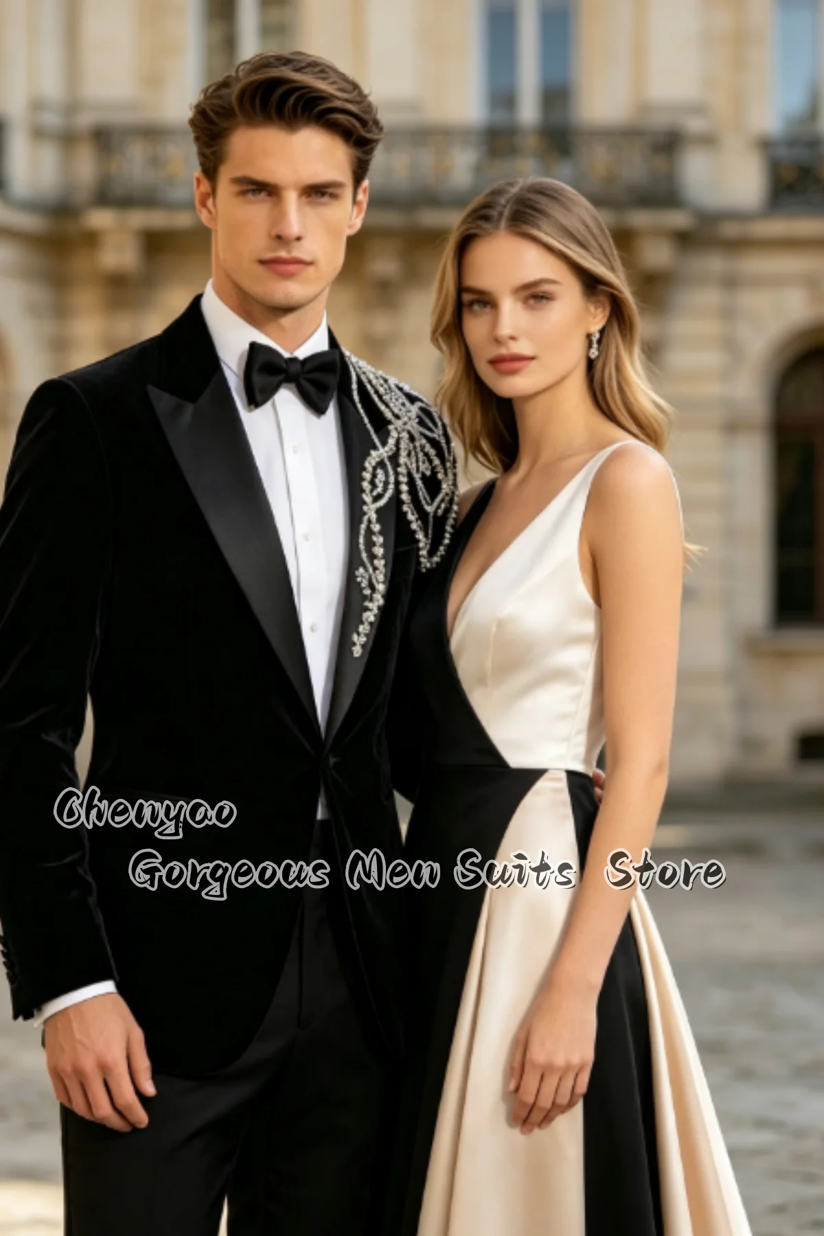 Mens Fashion Blazer - Jas Pria Beludru Modis untuk Pengantin