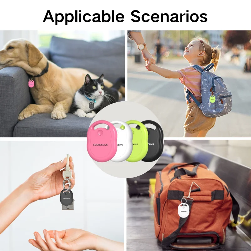 CPVAN Wireless Tracker Smart Bluetooth Tag Work with Apple Find My APP for IOS Anti-Lost Reminder Practical Unique Gift