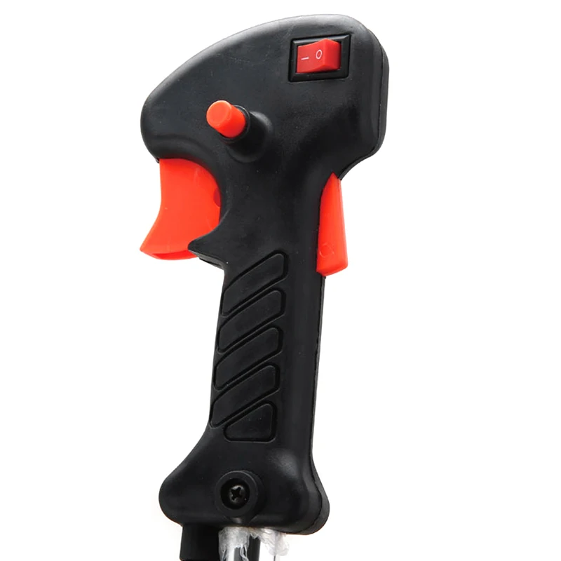 A03F Tube Handle Throttle Trigger Cable Control Switch for Brushcutter String Trimmer, Aluminum Garden Supplies Replacement Part