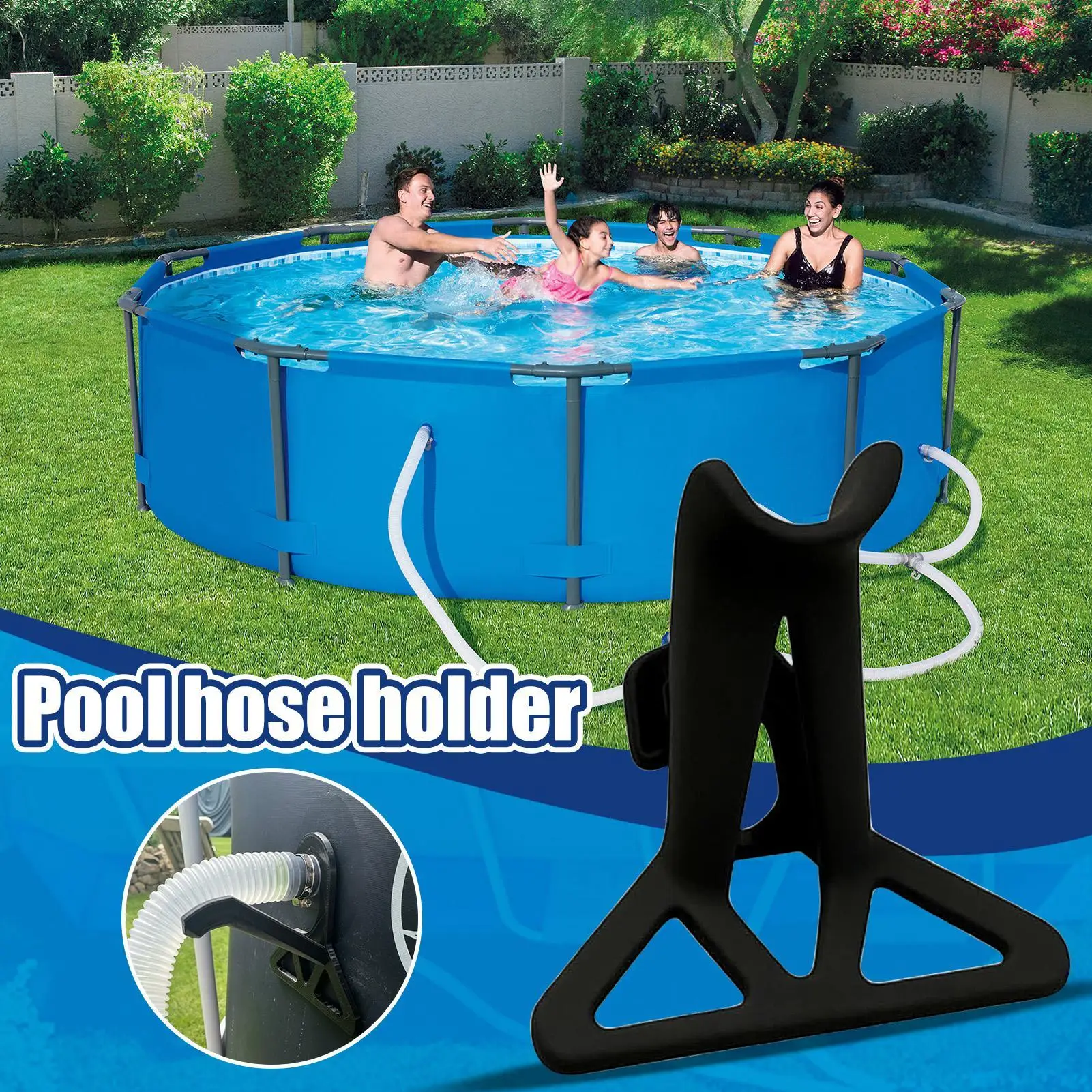 Pool Hose Support Bracket Anti Bend 32mm Pipe Holder Stable Flow Connector Outdoor Waterproof Stand For Backyard Garden Swimming